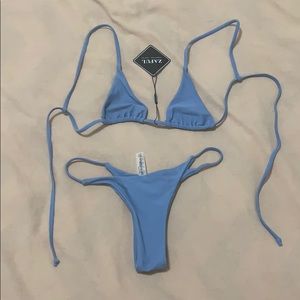 Zaful Blue Swim Suit